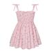 Pimfylm Dresses For Toddler Girls/Toddler Girls Lace Dress Ruffle Sleeveless Tie Back Halter Dresses/2023/ Pink 3-4 Years