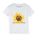 B91xZ Toddler Tees Girl Boys And Girls Tops Short Sleeved T Shirts Sunflower Cartoon Print LIVE IN THE SUNSHINE for Boys And Sizes 6-8 Years