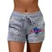 RUIKAR Women Soft and Comfy Activewear Lounge Shorts with Pockets and Drawstring Shorts for Women Grey_001 XXXL