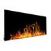 Heat Storm Fire Print Decorative Glass Space Heater 24x48