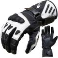 Motorradhandschuhe PROANTI Handschuhe Gr. S, schwarz-weiß (weiß, schwarz) Motorradhandschuhe