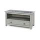 Core Products, Perth 1 Drawer TV Unit - Grey with a Natural Stone Top