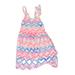 OshKosh B'gosh Dress - A-Line: Pink Chevron/Herringbone Skirts & Dresses - Size 6-12 Month