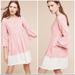 Anthropologie Dresses | Anthropologie Holding Horses Lilibet Dress Denim Dip Dye Boho, Size 6 | Color: Pink/White | Size: 6