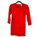 J. Crew Dresses | J Crew Long Sleeve Crew Neck Red Exposed Zipper Ponte Dress Women’s Size Xxs Nwt | Color: Red | Size: Xxs