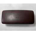 Coach Accessories | Coach Brown Clamshell Hard Eyeglass Case Sunglasses Eyeglasses Holder | Color: Brown | Size: Os