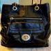 Coach Bags | Coach Purse (Black With Mint Interior) | Color: Black/Green | Size: Ipad And Laptop Size