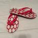 Kate Spade Shoes | Kate Spade Flip Flops | Color: Pink/White | Size: 7.5