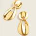 J. Crew Jewelry | J. Crew Gold Metallic 2" Drop Statement Earrings | Color: Gold | Size: Os