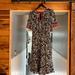 Kate Spade Dresses | Kate Spade Printed 100% Silk, Polyester Lined Dress. Pristine Condition. | Color: Black/Blue/Gold/Red | Size: 2