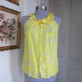 J. Crew Tops | J Crew Yellow Sleeveless Button Down Top | Color: Yellow | Size: 2