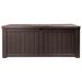 Edrosie Inc 121 Gallons Water Resistant Resin Lockable Deck Box Resin in Brown | 23.4 H x 56 W x 26.6 D in | Wayfair FWDB0006356SH