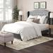 Kelly Clarkson Home Amaya Tufted Low Profile Standard Bed Upholstered/Polyester in Gray | 56 H x 81.6 W x 85.7 D in | Wayfair