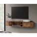 Wrought Studio™ Kathleen Floating Entertainment Center for TVs up to 70" Wood in Brown | Wayfair F507A39DFFA74F2B95ABCFBA422FB585