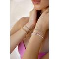 Set Of 4 Crystal & Imitation Pearl Bracelets - Natural - Ettika Bracelets