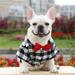 Dog Plaid Shirt Suit Wedding Dress Pet Clothes Spring Summer And Autumn