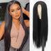 Long Straight Black Wigs for Women Synthetic Black Straight Wig Looking Natural Black Long Hair Wigs 30 inch(Black)