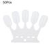 UDIYO 50Pcs Crown Shape False Nail Art Display Polish Color Card Plate Practice Stand