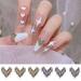 opvise 1 Box Nail Art Sequins Ultra-Thin Irregular Shape Stunning Visual Effect Nail Beauty 6 Grids Manicure Sequins Golden