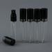 Home Decoration of Rechargeable Glass Perfume Spray Bottles Game of 5pcs-10ml - Black