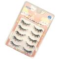 5 Pairs False Eyelashes Pack Multi-Layered Fluffy Volume Long Thick Lashes for Women Natural Nude Makeup