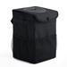 ametoys Car Trash Can for Car Cute Car Trash Bag Folding Suspension Storage Bag Car Seat Back Storage Bag Car Garbage Cans Leak Proof Vehicle Trash Can Black