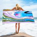 Dqueduo Oversized Beach Towel 30 x 60 in Stripe Boho Extra Large Big Clearance Pool Swim Travel Soft Towels Blanket Bulk for Adult Women Men Camping Cruise Lounge Chair Cover Gift
