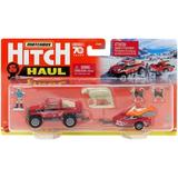 Matchbox Hitch & Haul Snow Thrasher / MBX Snowmobile & Trailer Diecast Vehicle