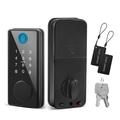 KingFurt Keyless Entry Door Lock 4 in 1 Fingerprint Door Lock with IC Card Smart Door Locks for Front Door