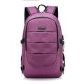 Backpack Purse for Women Fits 15.6 Inch Laptop Backpack Fashion Travel Work Anti-theft Bag with Lock Business Computer Waterproof Backpacks(Violet)