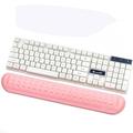 Upgrade Enlarge Gel Memory Foam Set Keyboard Wrist Rest Pad Mouse Wrist Cushion Support for Office Computer Laptop Mac Comfortable Lightweight for Easy Typing Pain Relief