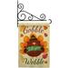 Thanksgiving Gobble Till You Wabble Garden Flag Set Fall 13 X18.5 Double-Sided Decorative Vertical Flags House Decoration Small Banner Yard Gift