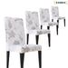 Dining Room Chair Slipcovers 4Pc Machine Washable Dining Table Chair Protector Parson Chair Slipcovers Spandex Kitchen Chair Covers for Dining Room Set of 4