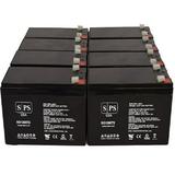 SPS Brand 12V 9Ah Replacement Battery (SG1290T2) for SEA DOO DOLPHIN ZS01 PRO (Terminal T2) (8 Pack)