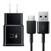 OEM Samsung Galaxy S10 S9 S8 LG G5 G6 G7 ThinQ One Fit Adaptive Fast Charger USB-C 3.1 Type-C Cable Kit Fast Charging USB Wall Charger AC Home Power Adapter [1 Wall Charger + 4 FT Type-C Cable] Black
