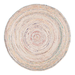 Jaipur Art And Craft Modern 240x240 CM (8 x 8 Square feet)(93.60 x 93.60 Inch)Multicolor Round Jute AreaRug Carpet throw