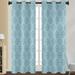 Abtel Grommet Blackout Window Drapes Thermal Insulated Room Darkening Curtain Floral Printed Window Treatments for Bedroom Living Room Style 7 W:52 x H:63