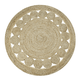 Jaipur Art And Craft Traditional 250x250 CM (8.33 x 8.33 Square feet)(97.50 x 97.50 Inch)Beige Round Jute AreaRug Carpet throw