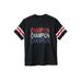 Men's Big & Tall Champion® Football Inspired Tee by Champion in Black (Size 3XLT)