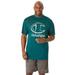 Men's Big & Tall Champion® Performance Logo Tee by Champion in Marine Green (Size 3XLT)
