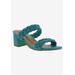 Women's Fuss Slide Sandal by Bellini in Turquoise Smooth (Size 10 M)