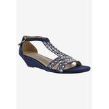 Women's Laaris T-Strap Sandal by Bellini in Navy Fabric (Size 12 M)