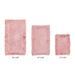 Shaggy Border Bath Rug Mat, 3 Pc Set, (17" X 24" | 21" X 34" | 24" X 40") by Better Trends in Pink