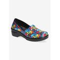 Wide Width Women's Laurie Slip On by Easy Street in Garden Patent (Size 10 W)