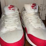 Nike Shoes | Nike Air Max 1 Em. Nike Air Max Red And White Shoes, Size 9 | Color: Red/White | Size: 9