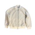 Adidas Jackets & Coats | Adidas Fleece Bomber Jacket | Color: White | Size: M