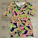 Lilly Pulitzer Dresses | Lilly Pulitzer Colorful T-Shirt Dress Size Xs | Color: Green/Pink | Size: Xs