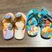 Disney Shoes | Disney Flip Flop Sandals Shoes Girls. | Color: Blue/Orange | Size: Us 9/10
