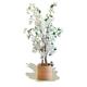 Maia Shop Artificial Almond Tree, 105 cm Tall for Home and Office Decoration, Hyper-realistic Decorative Artificial Plant with Natural Trunk