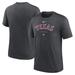 Men's Nike Heather Charcoal Texas Rangers Authentic Collection Early Work Tri-Blend Performance T-Shirt